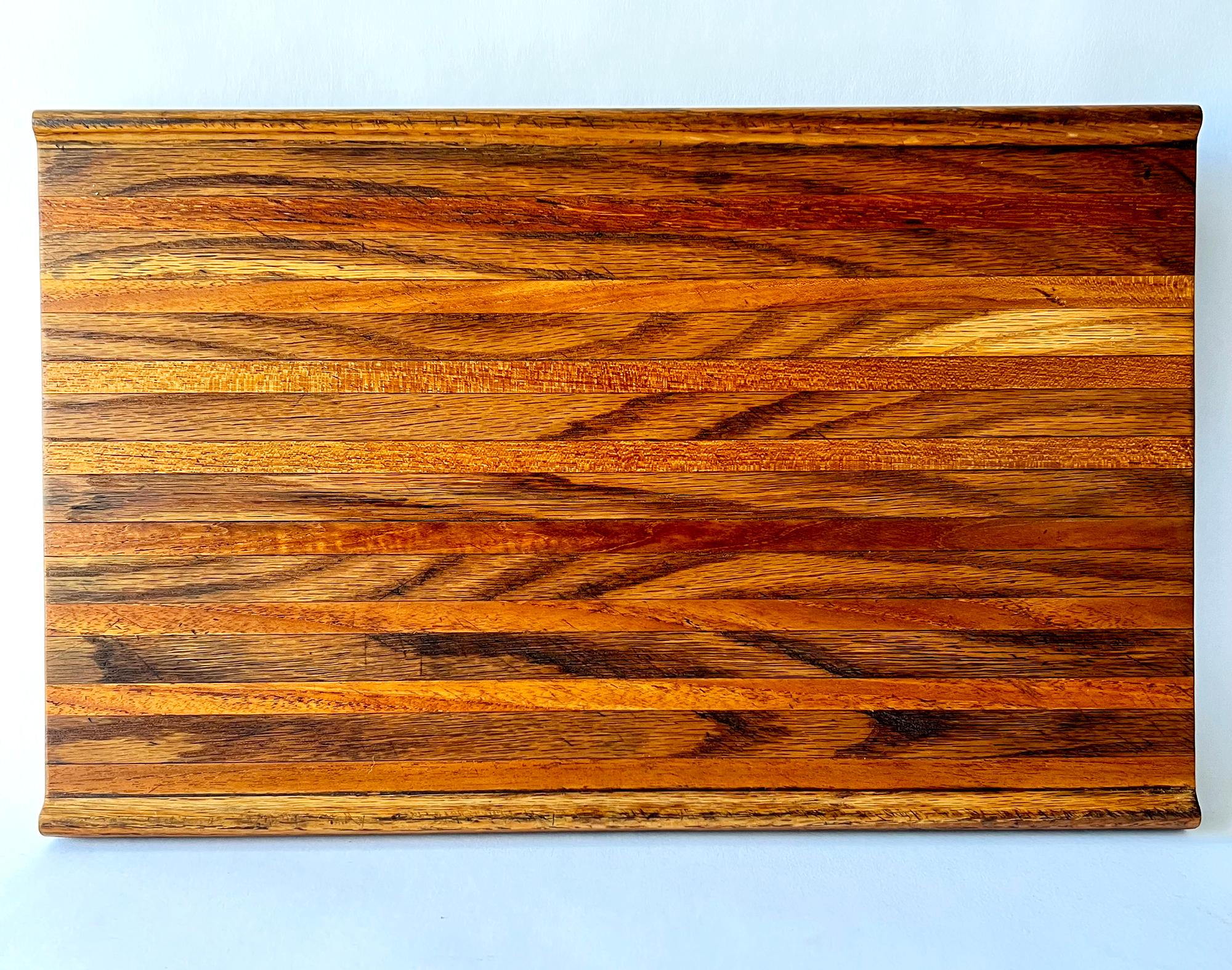 American Robert Trout California Studio Made Allied Crafts Laminated Wood Cutting Board For Sale