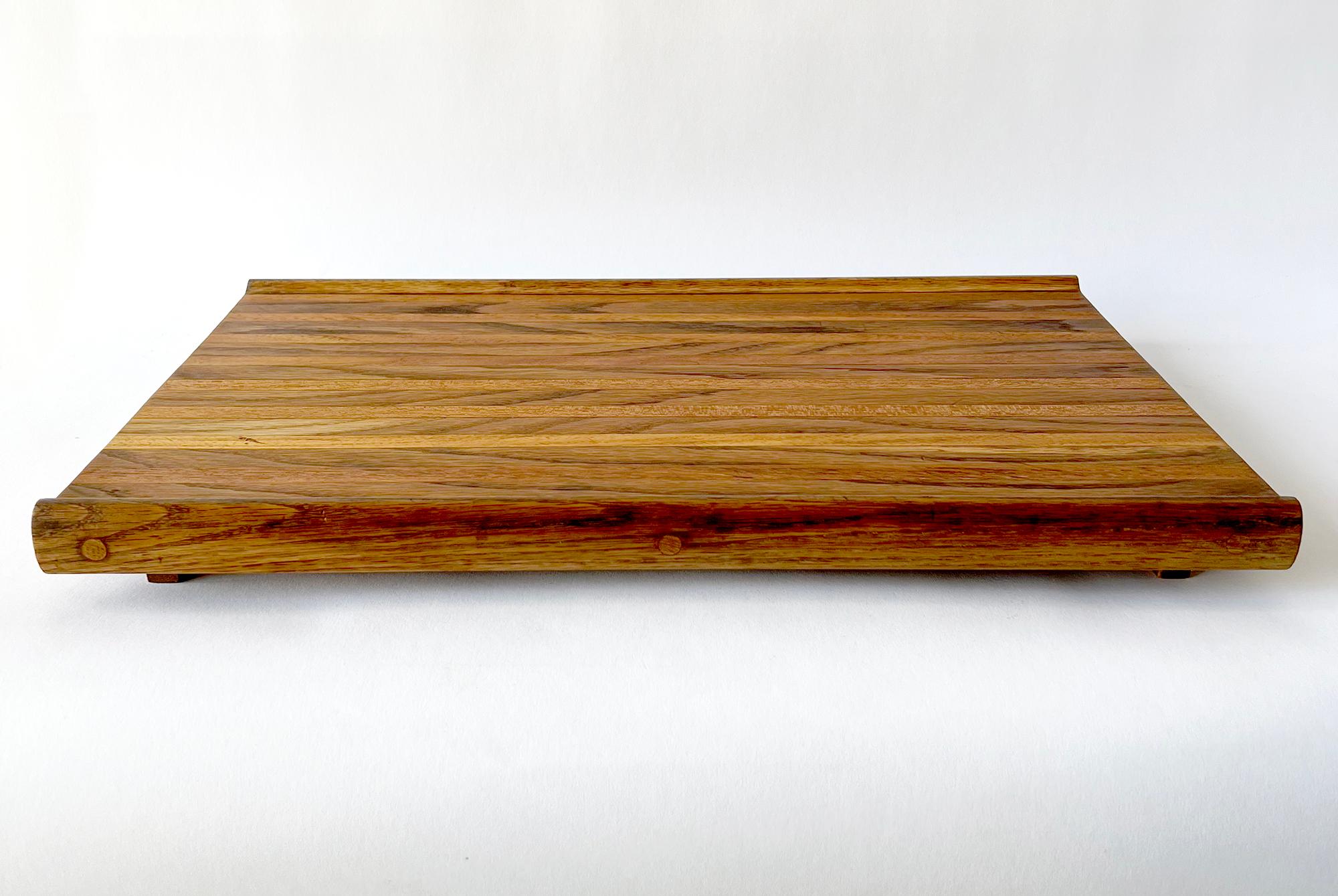 Robert Trout California Studio Made Allied Crafts Laminated Wood Cutting Board In Good Condition For Sale In Palm Springs, CA