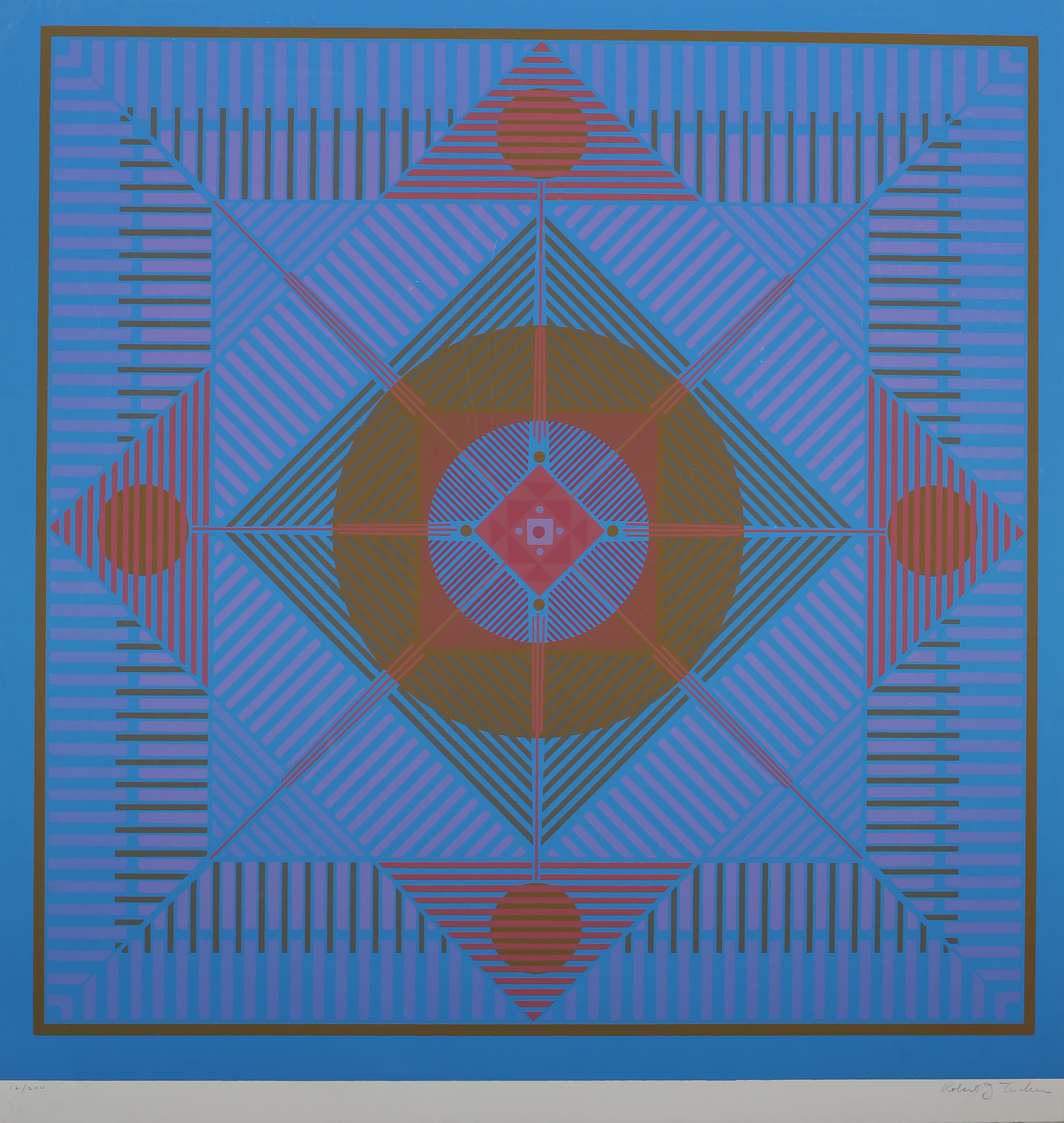 Geometric Tablet by Robert Tucker, American
Date: circa 1970
Screenprint, signed and numbered in pencil
Edition of 12/200
Image Size: 24 x 23.75 inches
Size: 25 x 23.75 in. (63.5 x 60.33 cm)