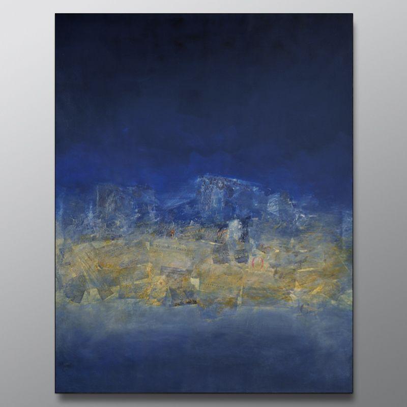 Robert The crea dipinti notevoli per la loro consistenza e presenza scultorea con strati di pittura a impasto. La ricchezza della tavolozza e l'uso di colori forti su tela di lino creano un'opera d'arte a tecnica mista avvincente da cui lo