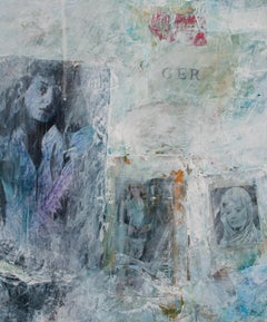 Ger Ger, Mixed Media auf Leinwand