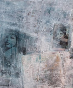 Geste, Mischtechnik auf Leinwand