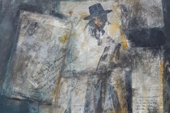 Mixed Media auf Papier, "Ich  falle in Träume"