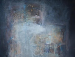 Drama, acrylic and mixed media abstract painting