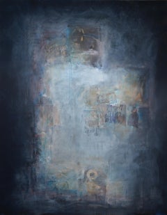 Used Drama, acrylic and mixed media abstract painting