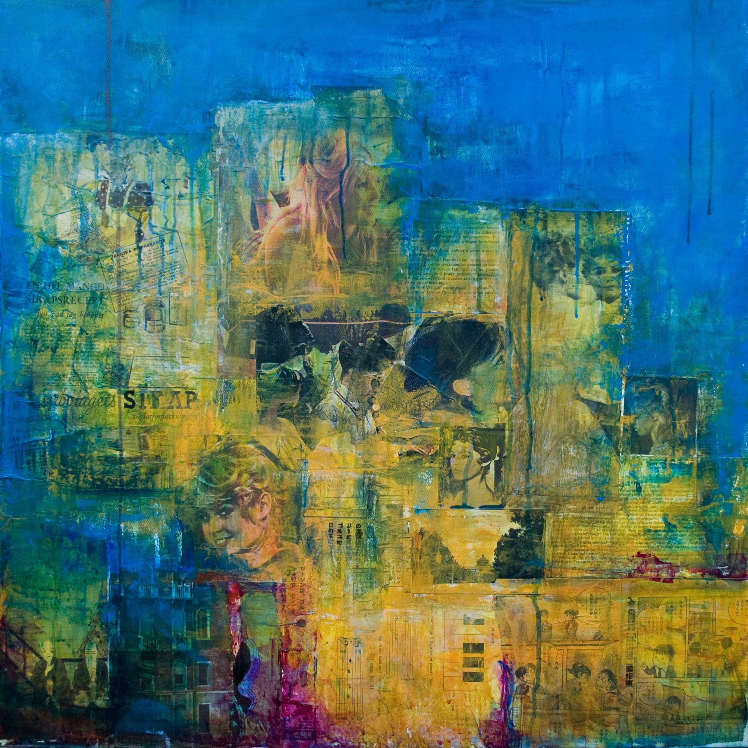 Abstract Painting de Robert van Bolderick - Chicas de cine y gilipollas, Pintura, Acrílico sobre lienzo