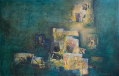 I was thinking of you, contemporary green painting