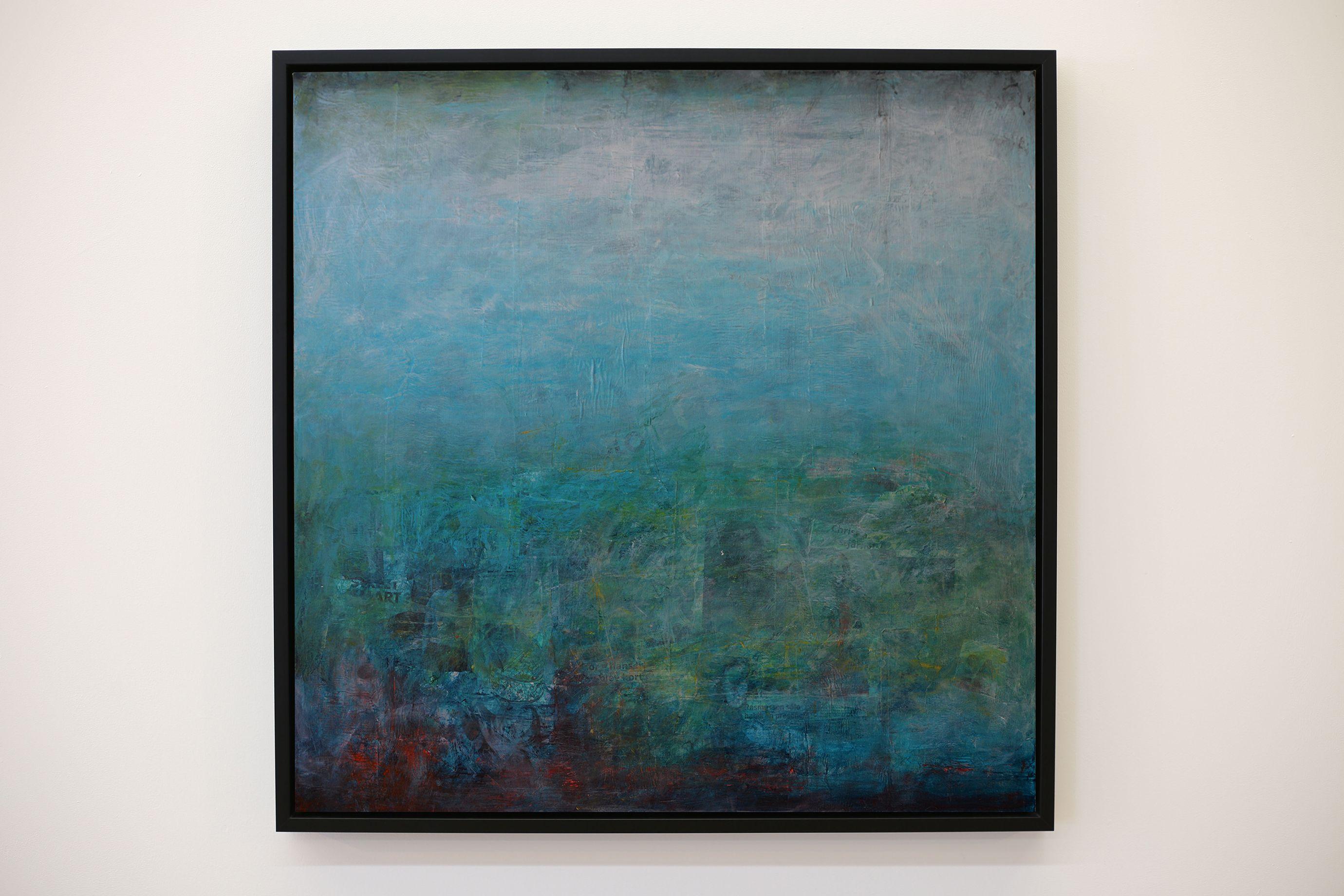 Guardami, Pittura, Olio su tela - Abstract Painting Blu di Robert van Bolderick