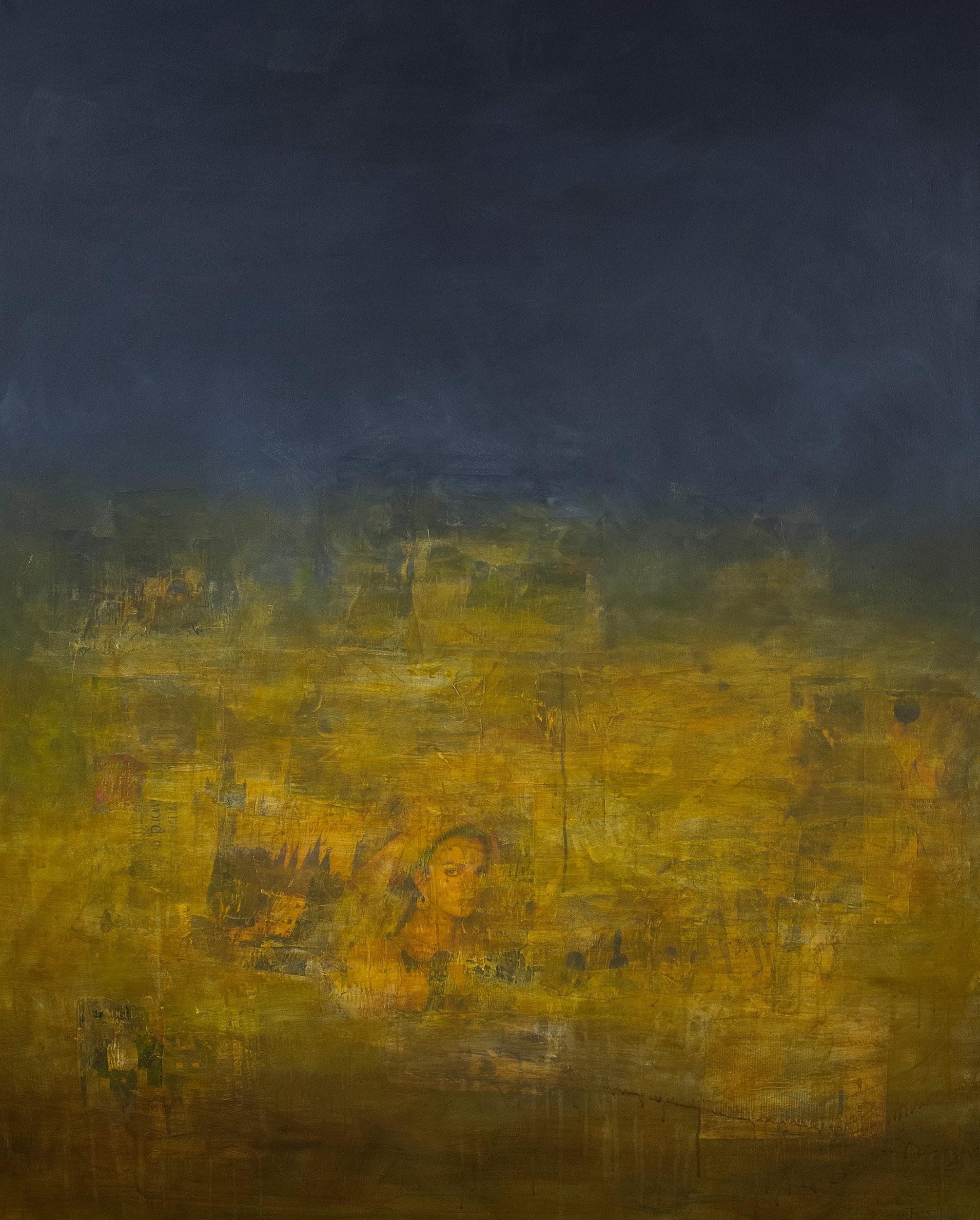 Robert van Bolderick Abstract Painting - Revolution Aromatica, Acrylic, abstract landscape