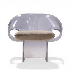 Robert Van Horn Mid Century Lucite Ribbon Chair