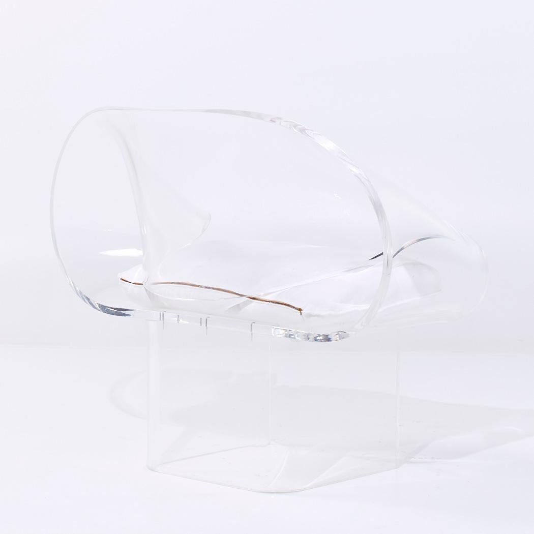 Robert Van Horn - Sedie a nastro in lucite del metà secolo - Coppia in vendita 3