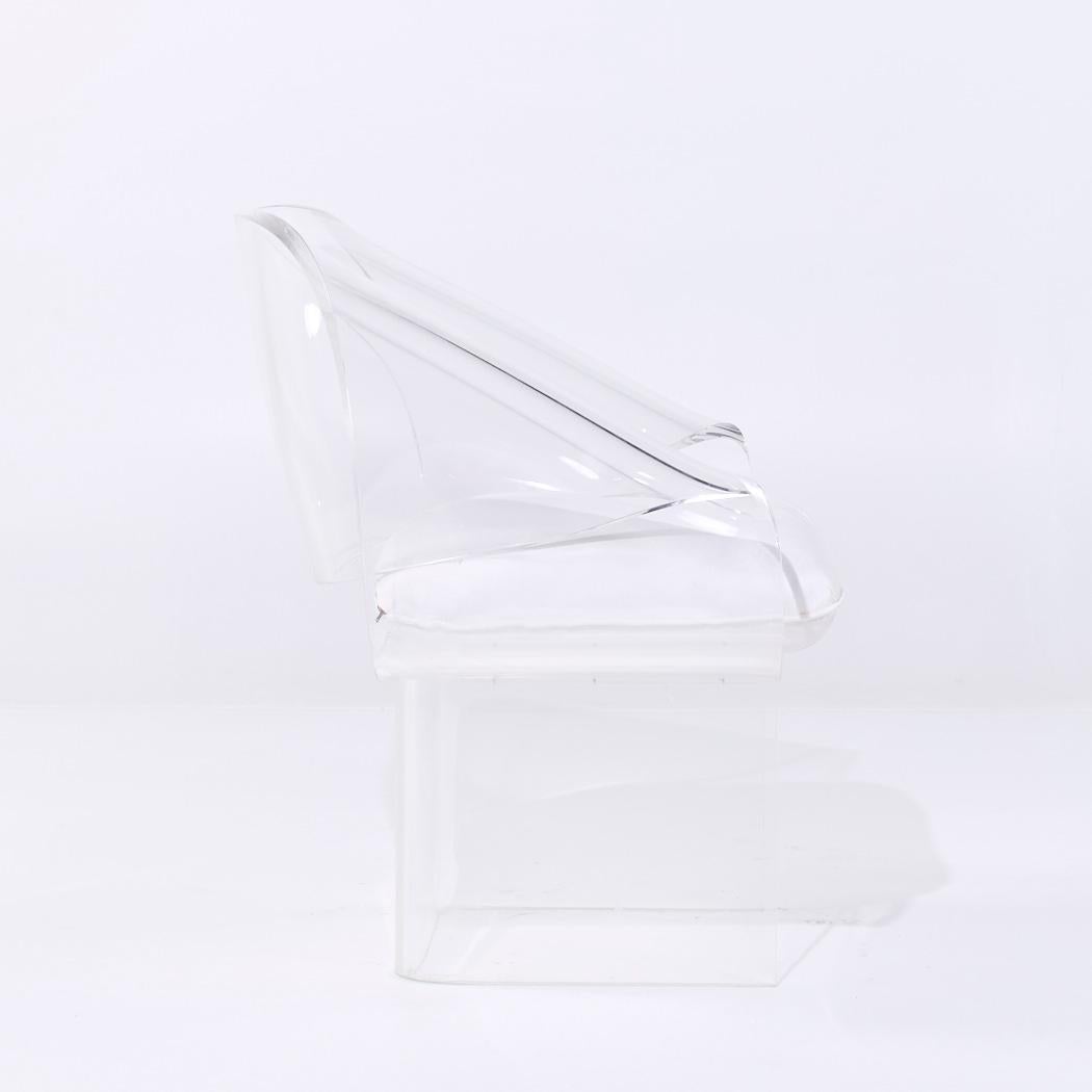Robert Van Horn - Sedie a nastro in lucite del metà secolo - Coppia in vendita 4