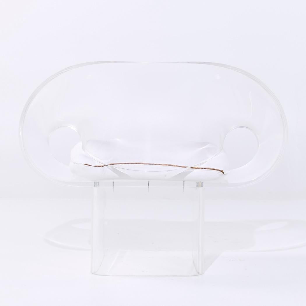 Robert Van Horn - Sedie a nastro in lucite del metà secolo - Coppia in vendita 2