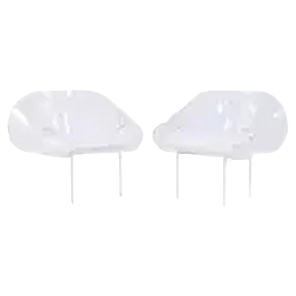 Robert Van Horn Mid Century Lucite Ribbon Chairs - Pair