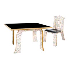Robert Venturi for Knoll Chippendale Chair & Table Model No. 65848 set, 1984