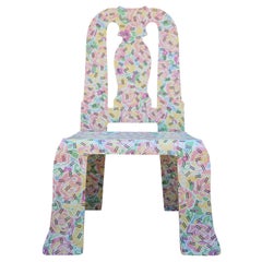 Robert Venturi for Knoll Molded Plywood Queen Anne Chairs in Grandmother Pattern