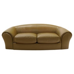 Canapé Robert Venturi Grandma en cuir brun clair/ taupe d'origine pour Knoll.