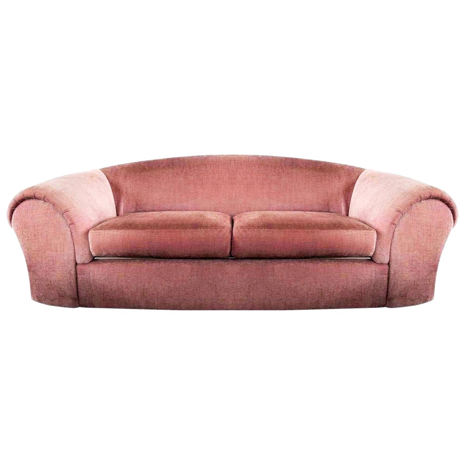 Robert Venturi Knoll ‘Grandma’ Loveseat Sofa Chenille, 1984, Postmodern Couch