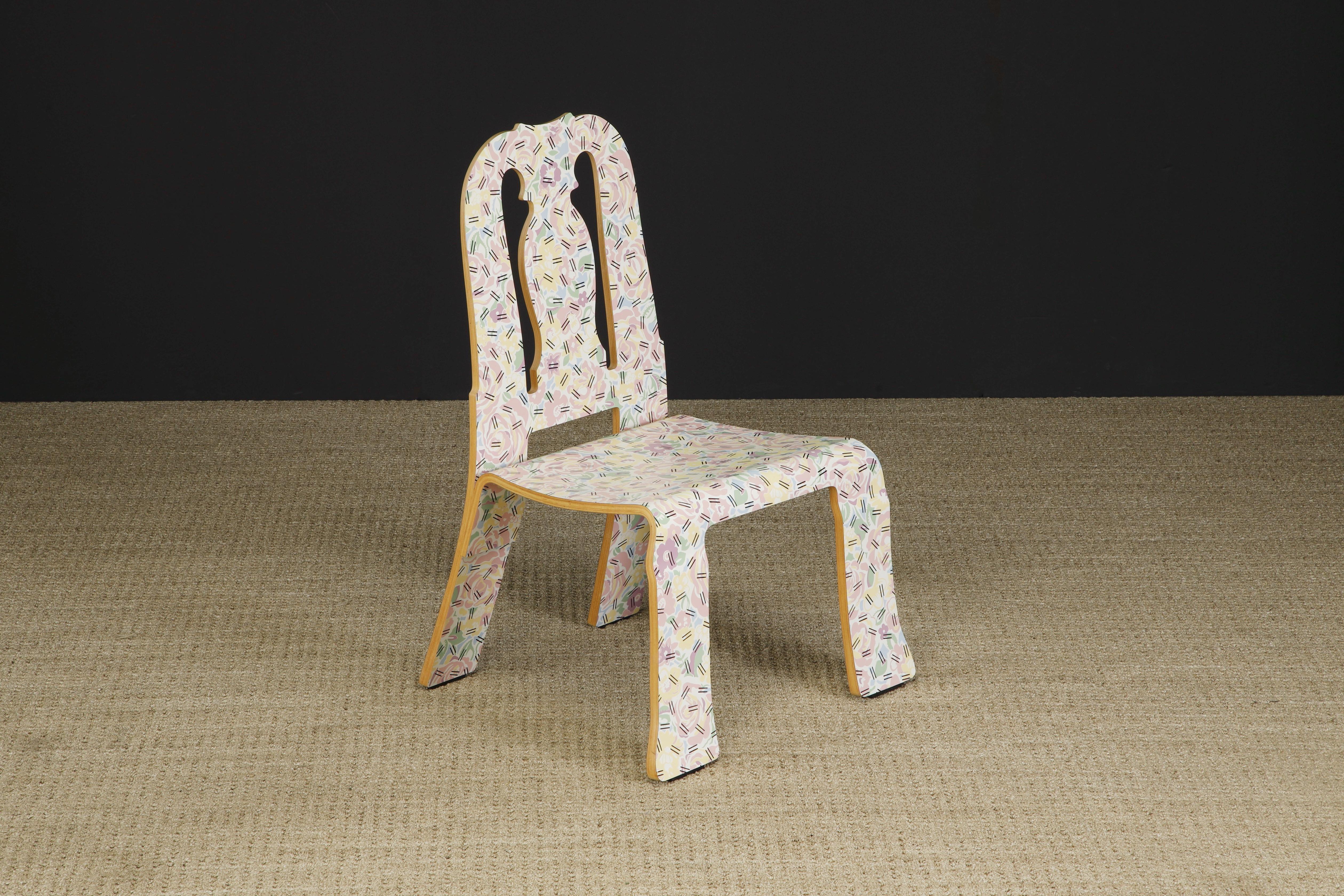 Late 20th Century Robert Venturi Post-Modern 'Queen Anne' Chair for Knoll International, c. 1985