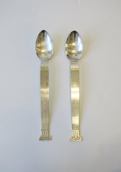 Robert Venturi Swid Powell Postmodern Serving Spoons Neoclassical Column, Set