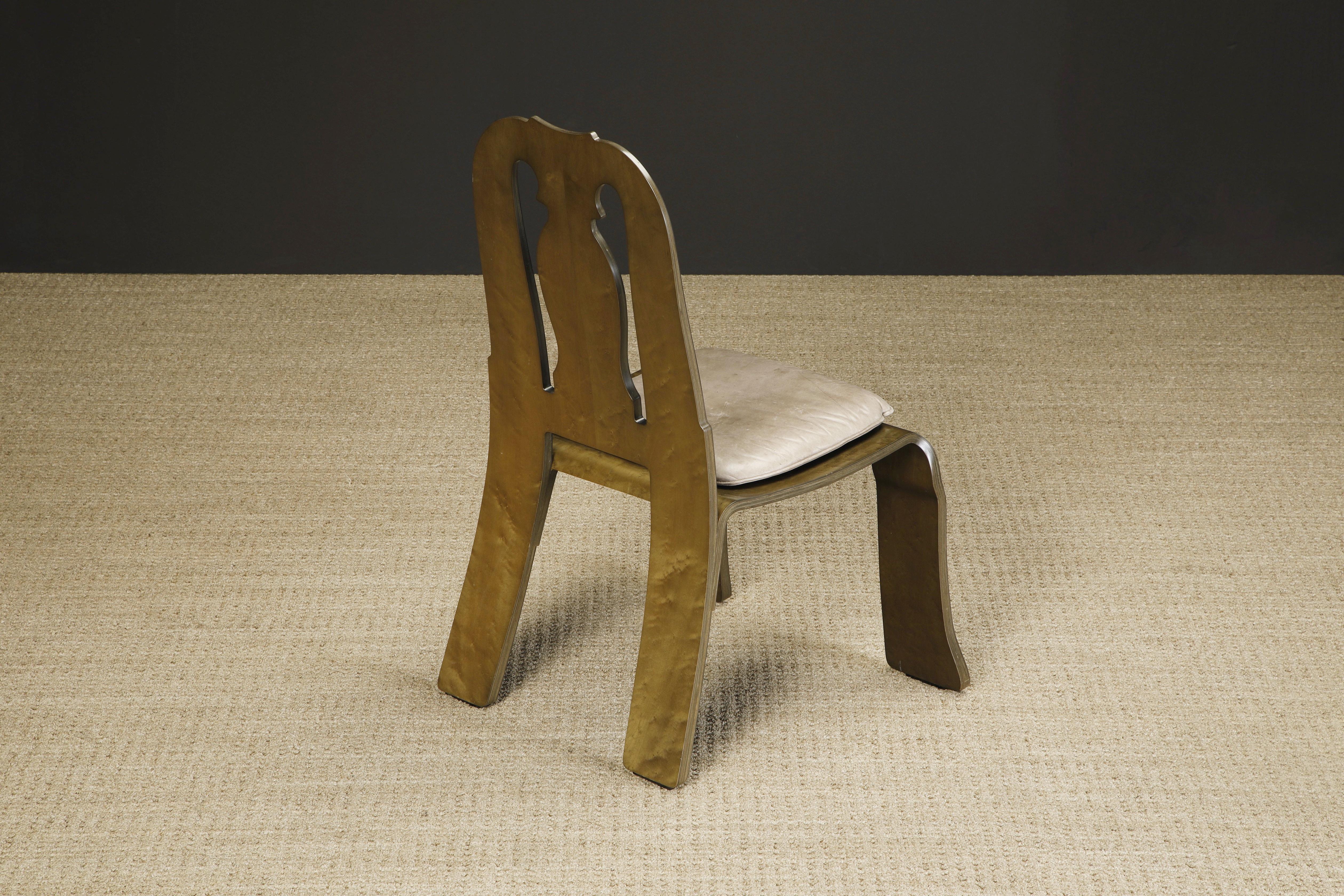 Robert Venturi 'Queen Anne' Chair for Knoll International, C. 1985, Signed For Sale 3