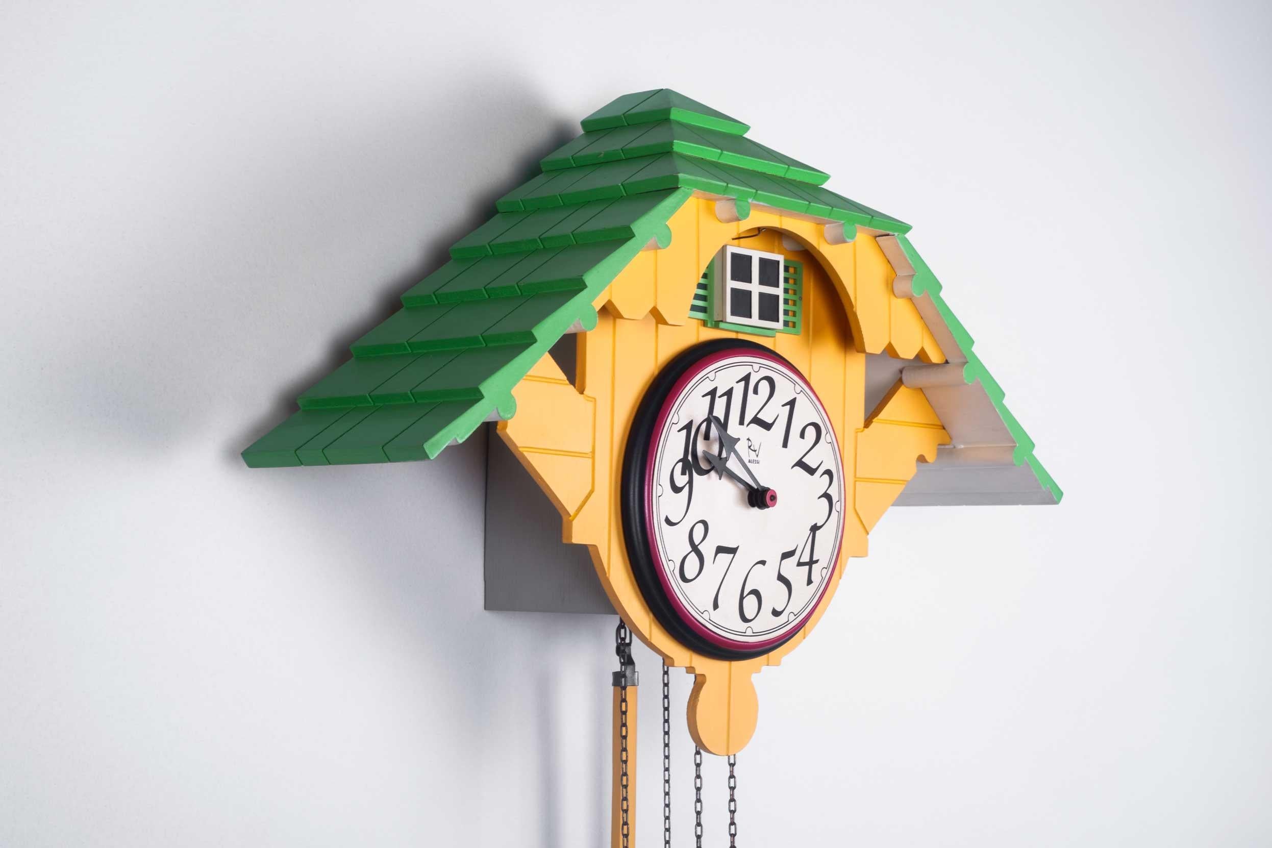 Italian Robert Ventury Cuckoo Clock for Alessi, Italy, 1988 For Sale