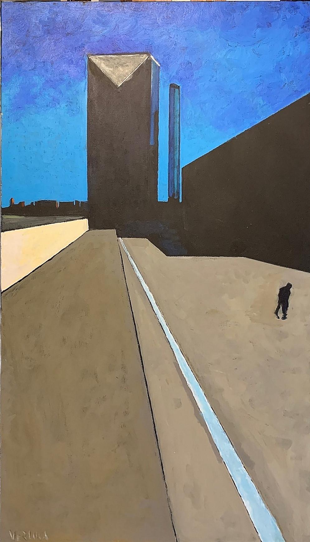 Robert VERLUCA  Landscape Painting -  Downtown, 2018 