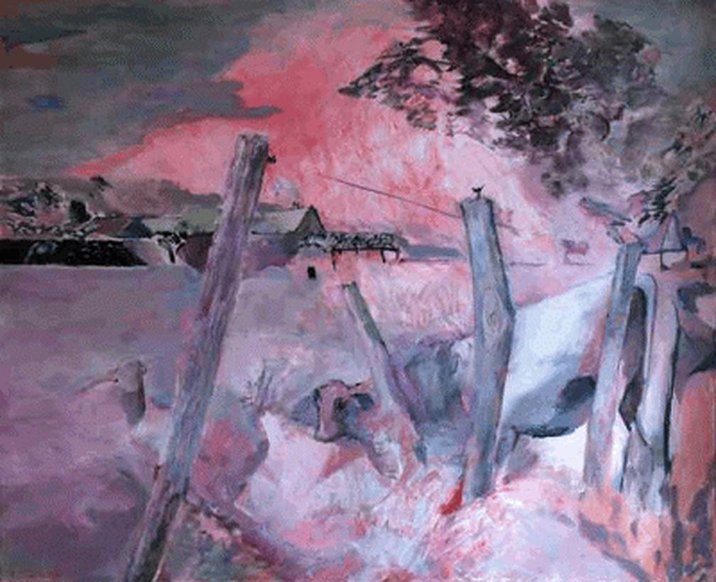 Robert VERLUCA  Landscape Painting -  Paysage en campagne 