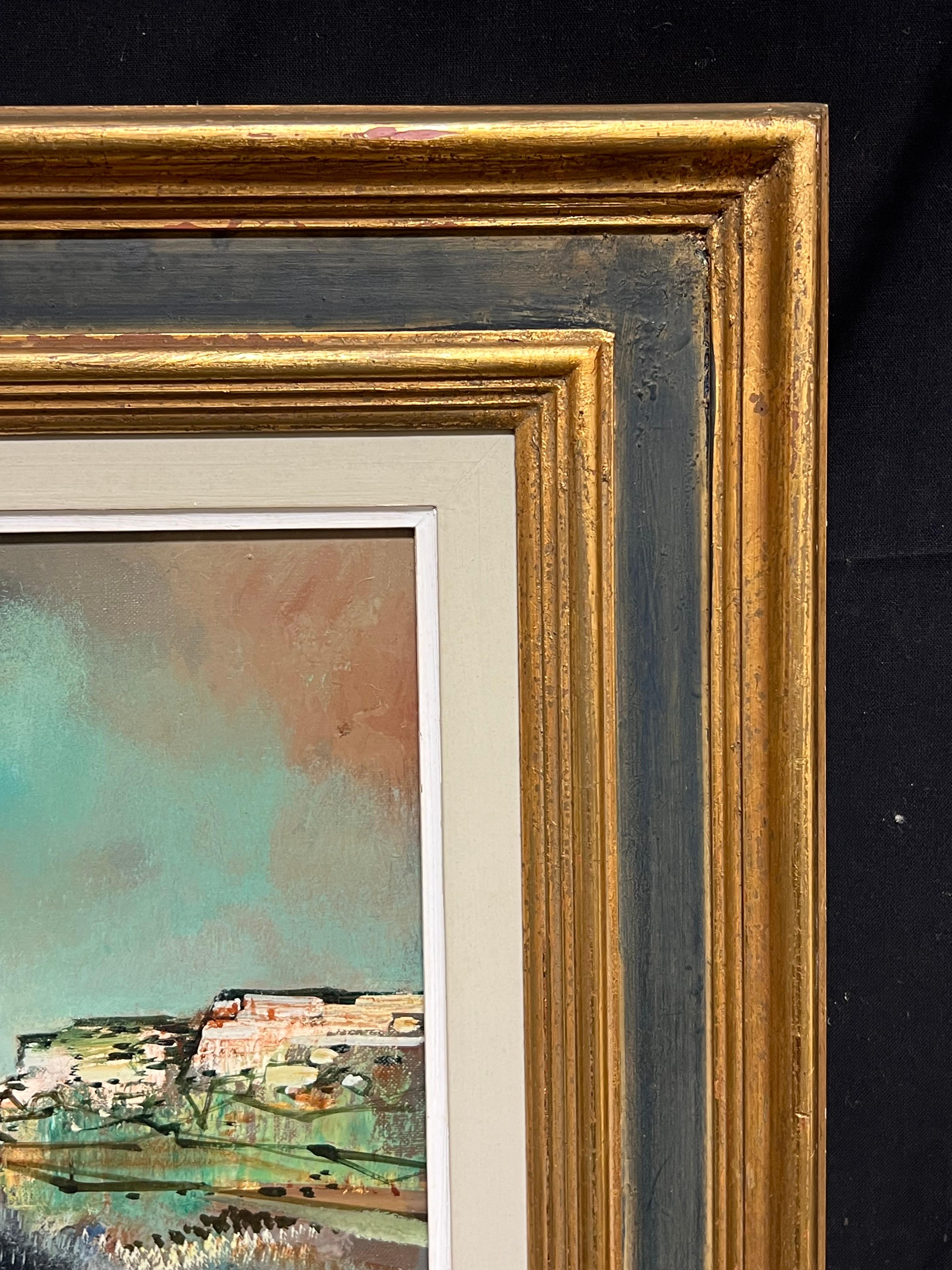 Les Baux de Provence, dipinto ad olio francese del XX secolo, firmato 6