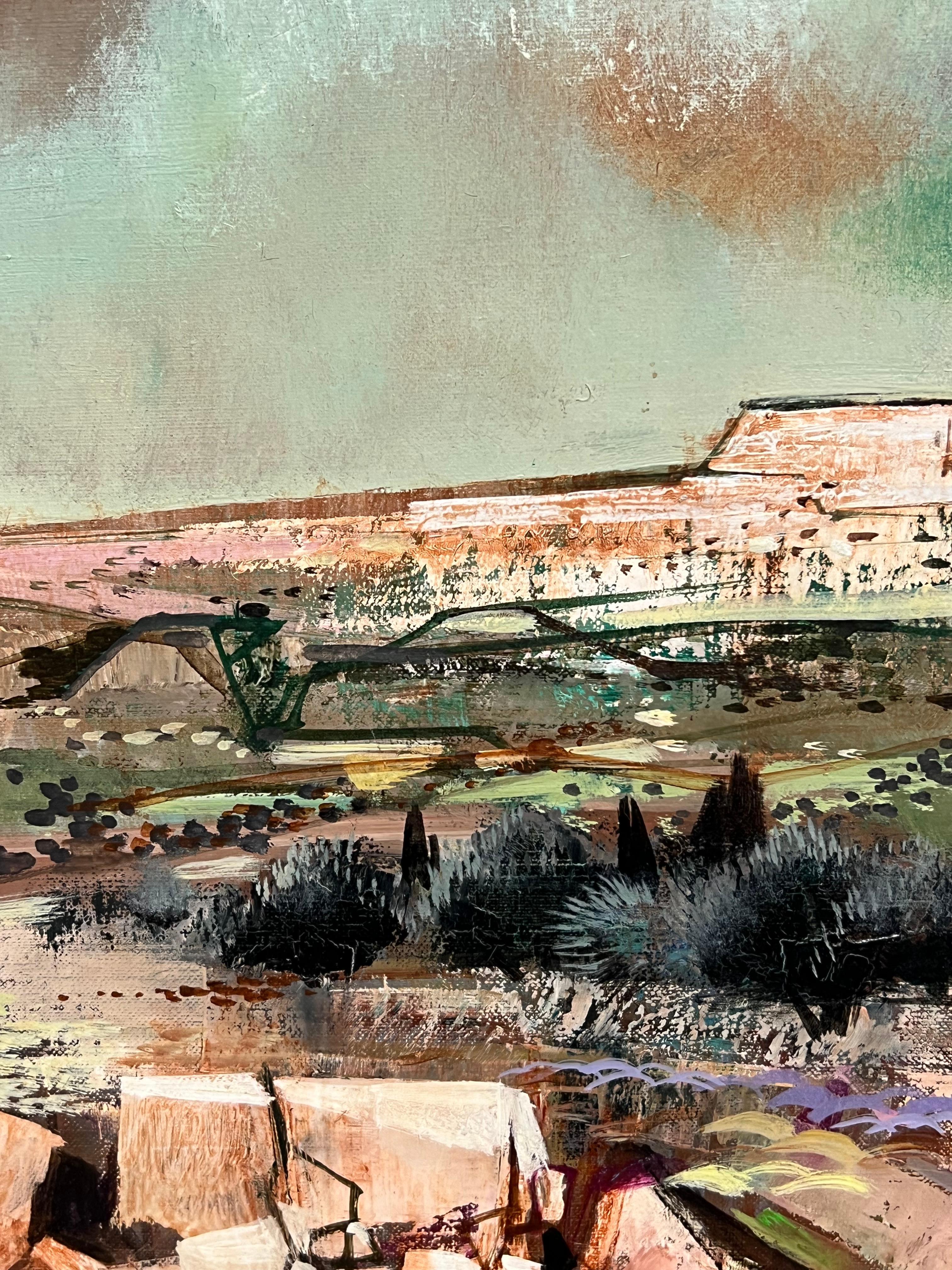 Les Baux de Provence
di Robert Vernet-Bonfort (1934-2017)
olio su tela firmato, incorniciato
Incorniciato: 20 x 25 pollici
Tela: 13 x 18 pollici
Provenienza: collezione privata, Nizza, Francia
Condizioni: ottime condizioni

Descrizione:

Per