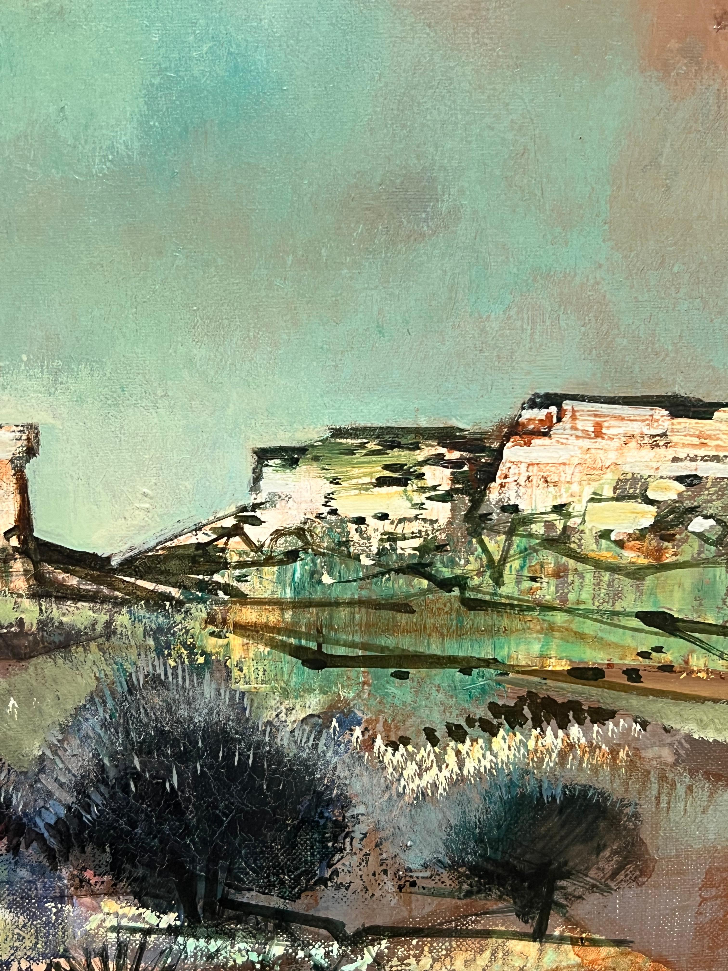 Les Baux de Provence, dipinto ad olio francese del XX secolo, firmato 3