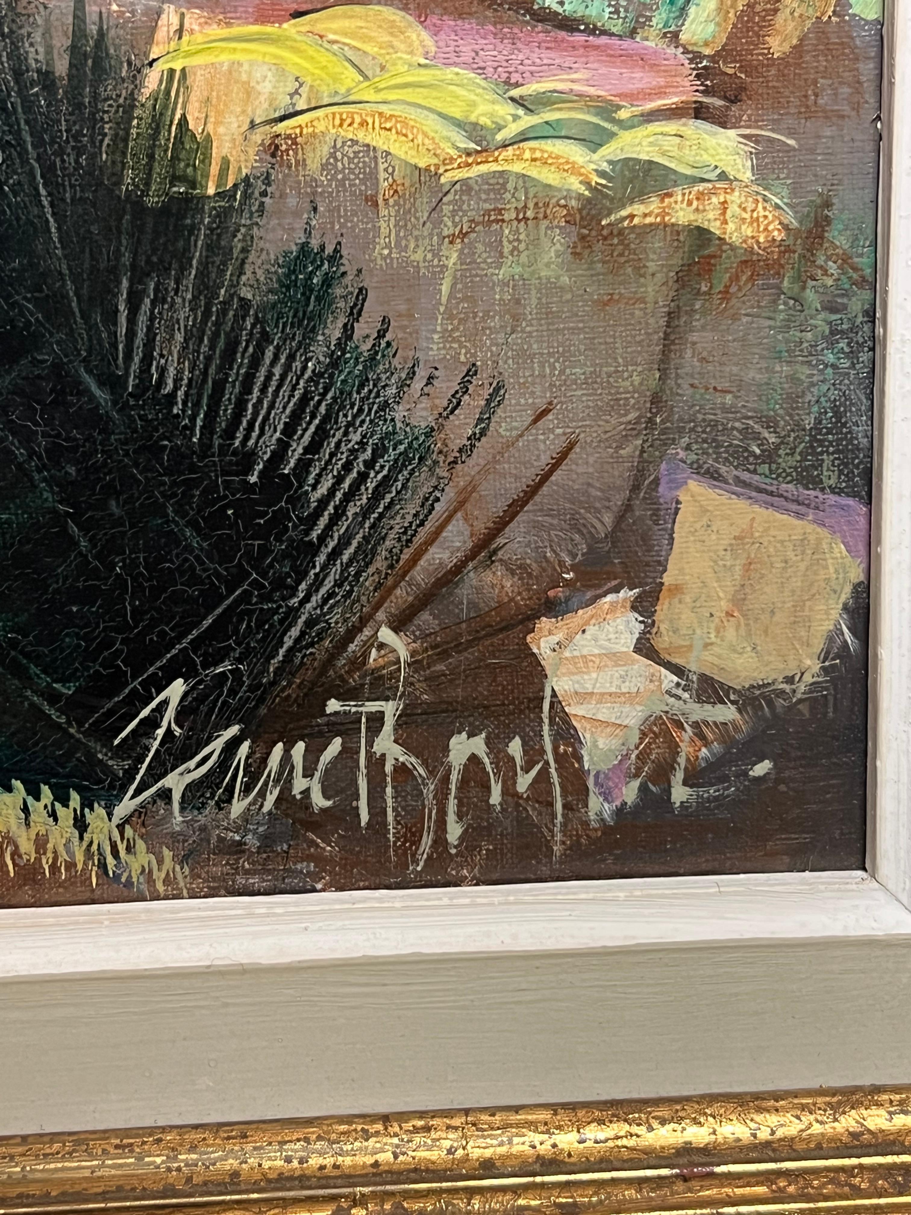 Les Baux de Provence, dipinto ad olio francese del XX secolo, firmato 4