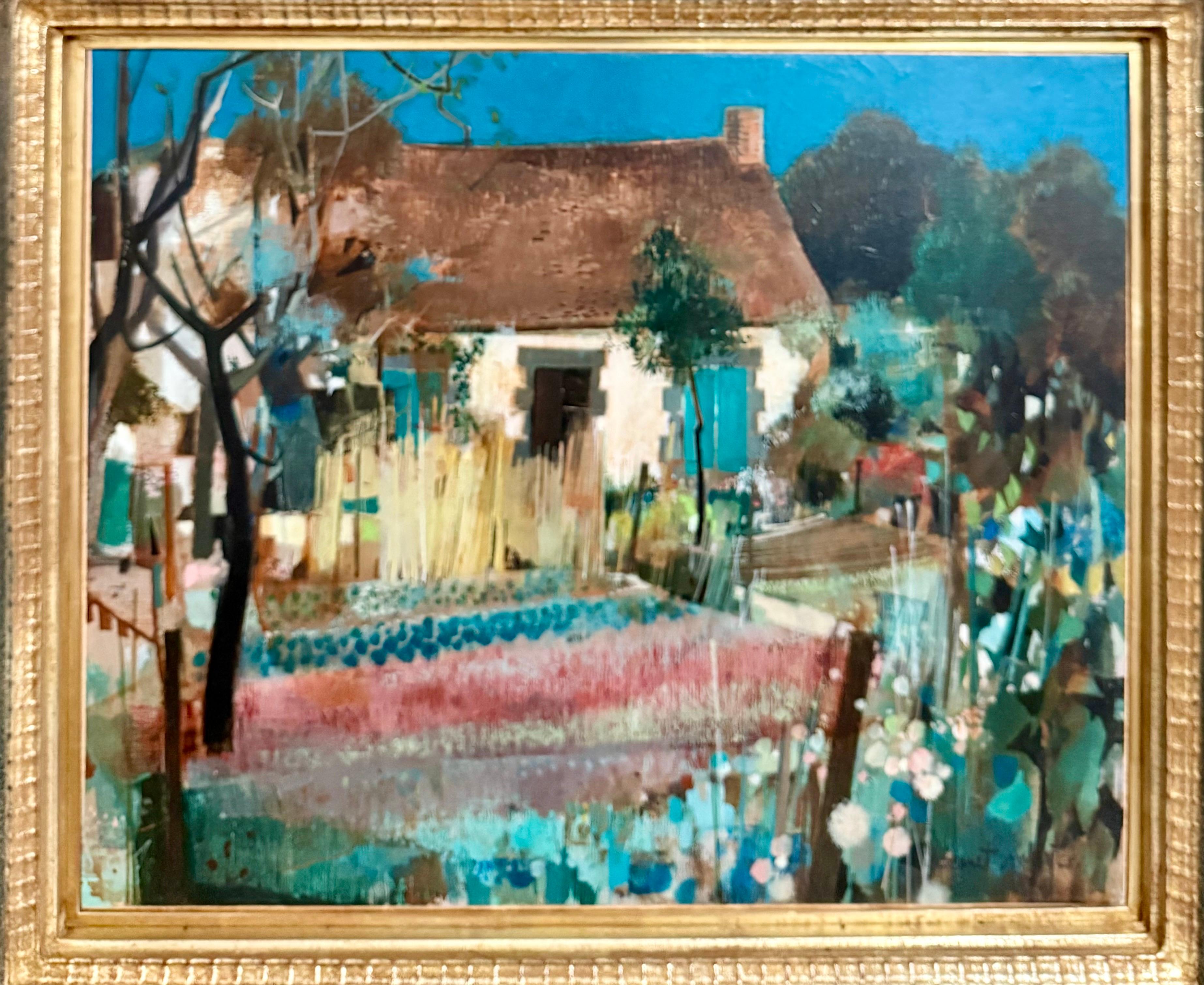 French Neo Expressionist Surreal Oil Painting Robert Vernet Bonfort  Deaf Artist For Sale 2