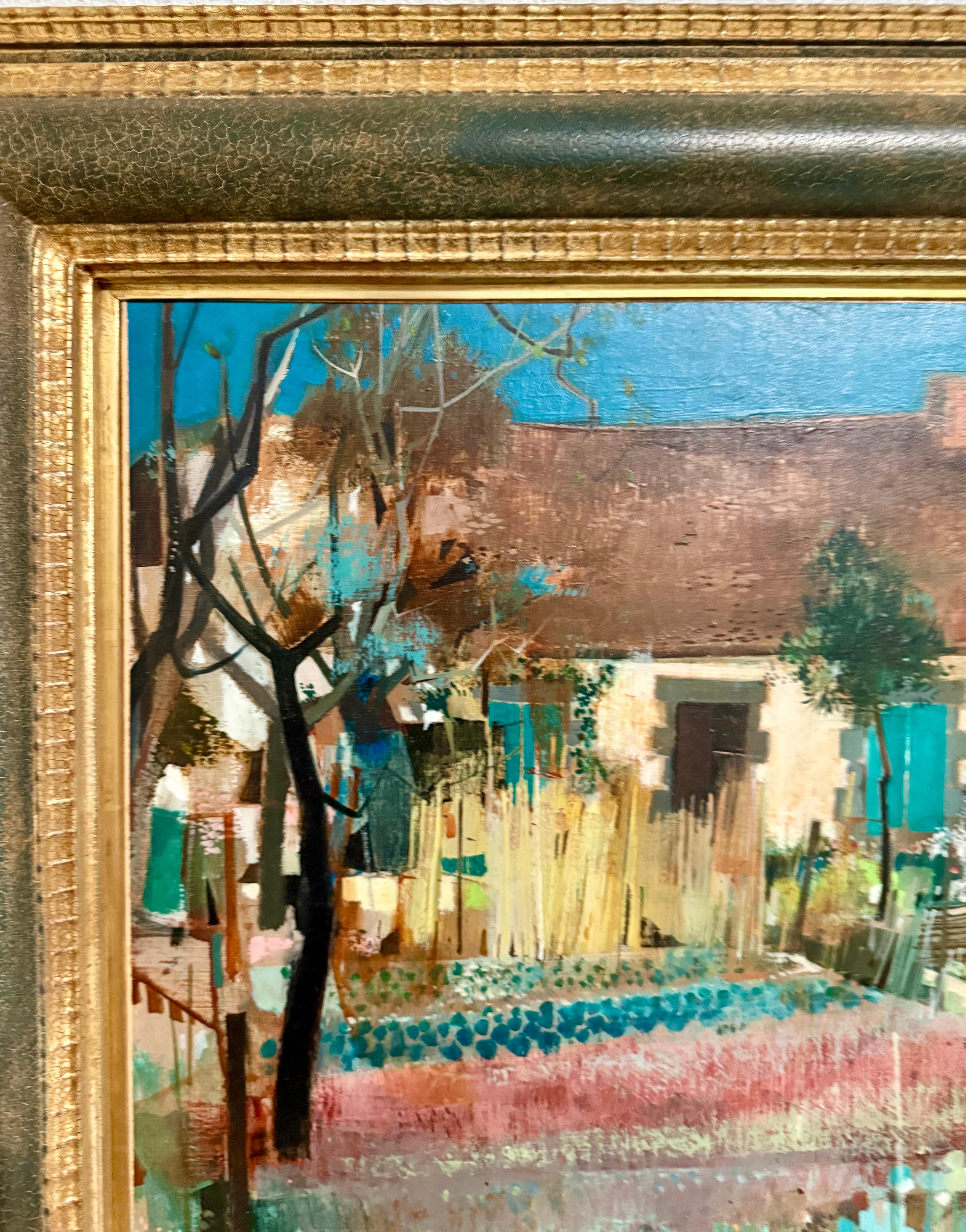 French Neo Expressionist Surreal Oil Painting Robert Vernet Bonfort  Deaf Artist For Sale 3