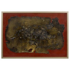 Robert Vickers American Framed Abstract Oil on Canvas