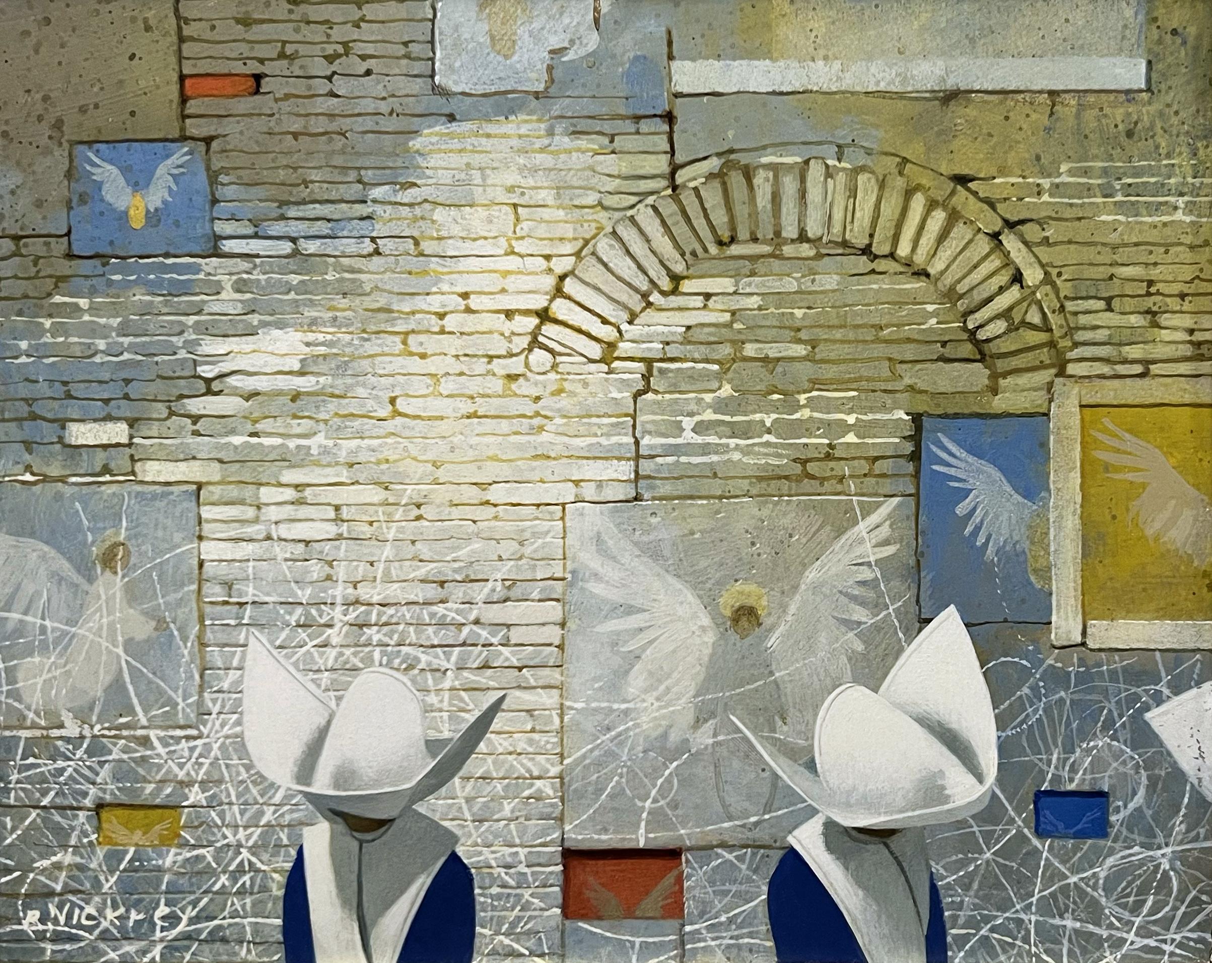 Exaltation of Angels - Painting by Robert Vickrey