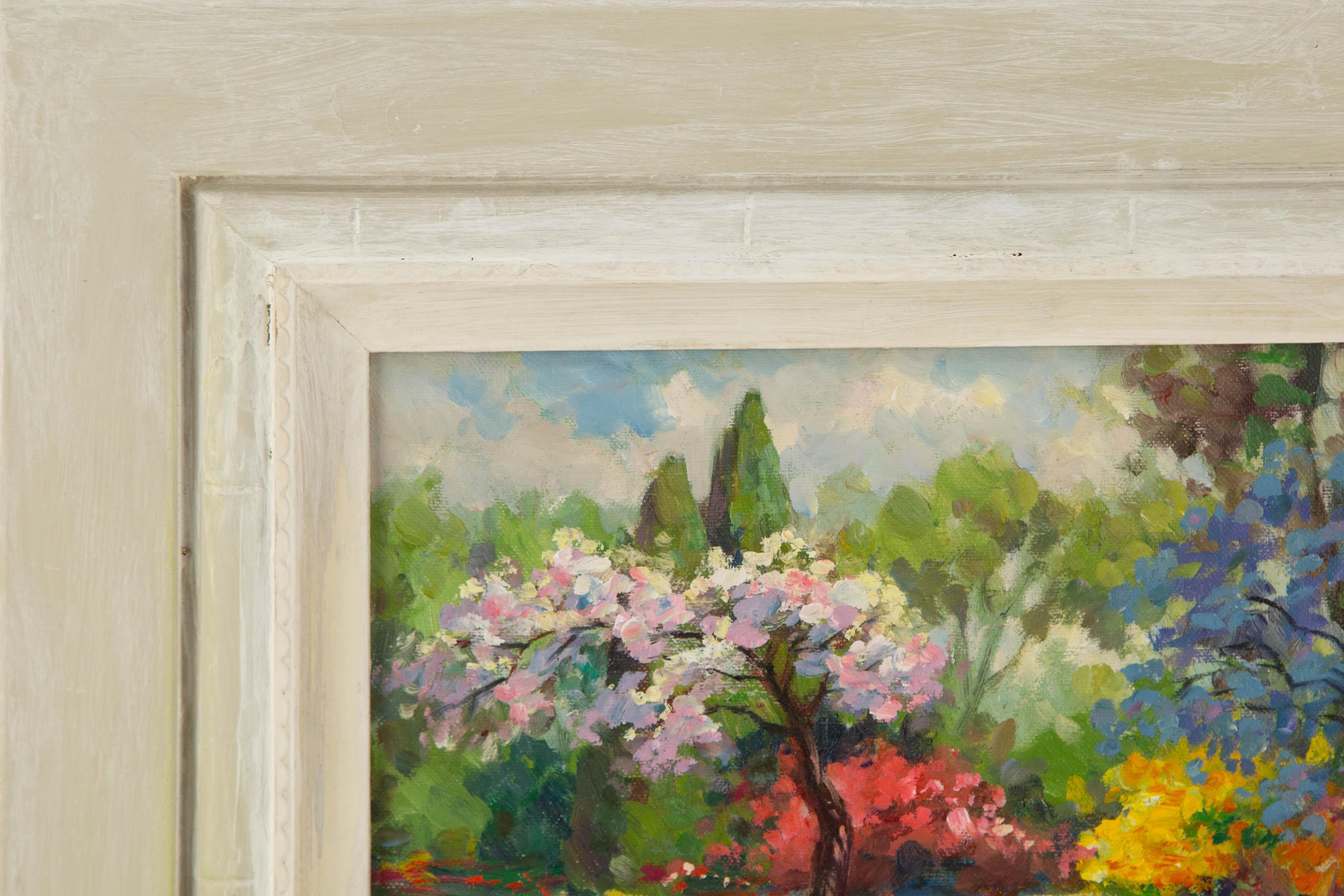 Robert Vonnoh ( American, 1858-1933 ) Landscape Oil On Canvas For Sale 2