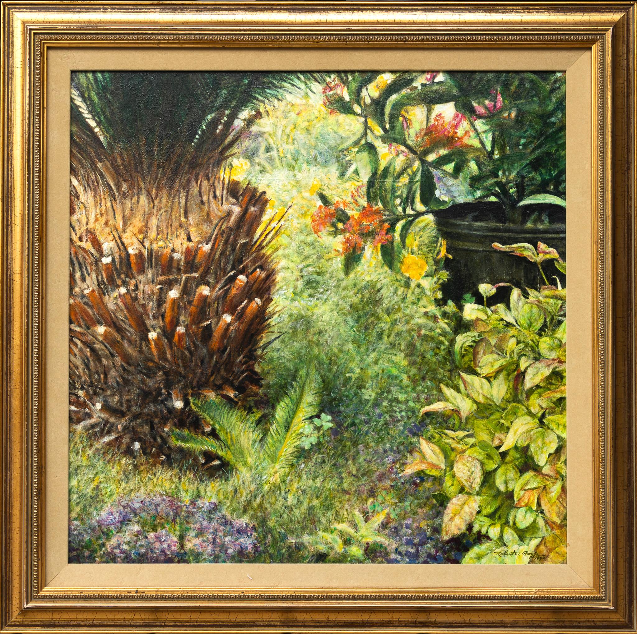 Floral Scene - Painting by Robert W. Boyle