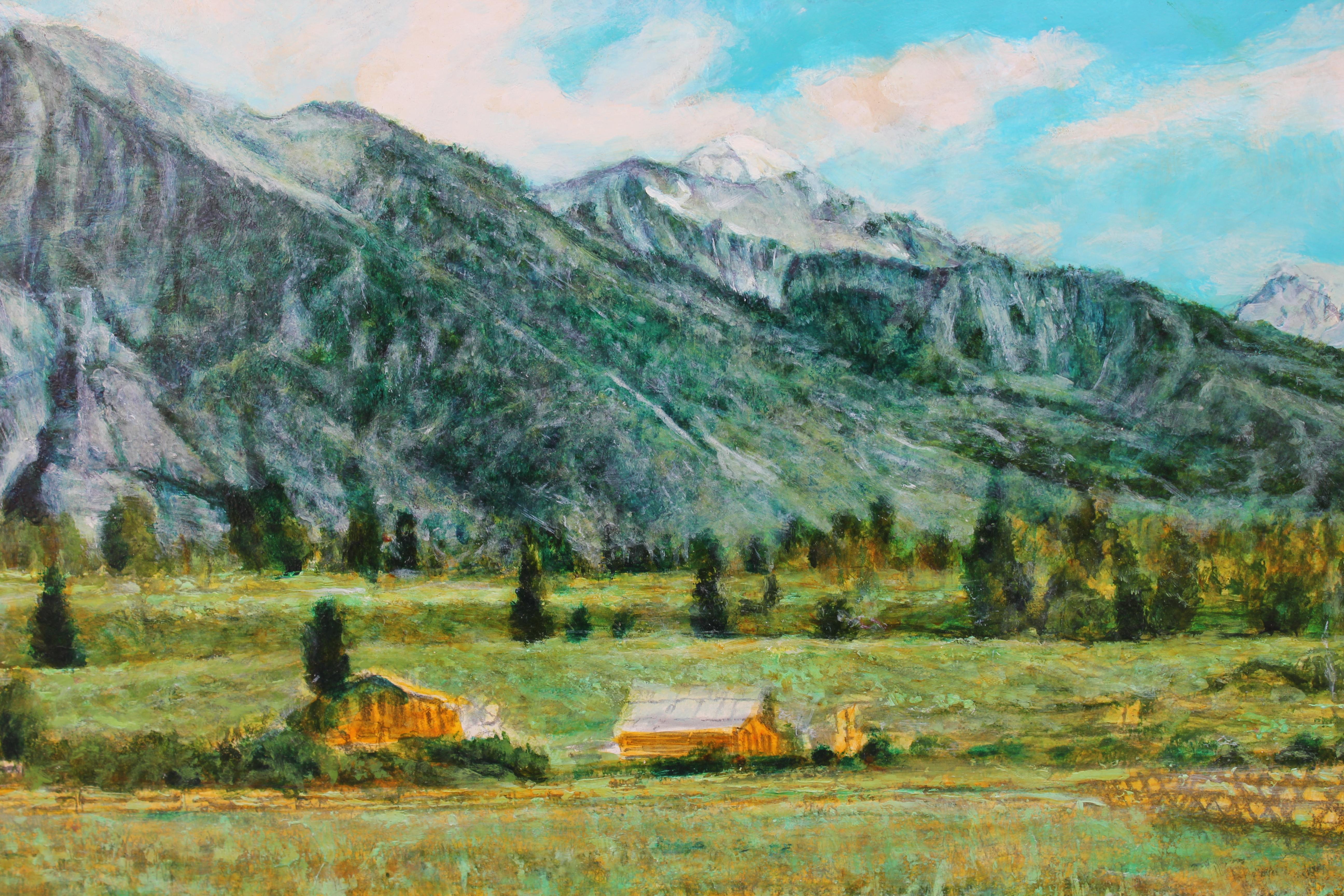 Landscape of Colorado Mountainside  - Art by Robert W. Boyle