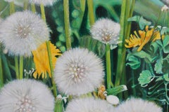 Close Up Painting with Dandelions