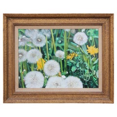Close Up Painting with Dandelions
