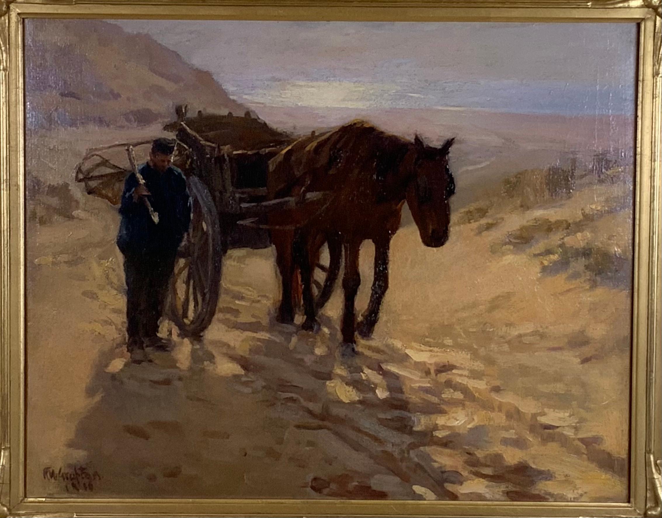 American Robert Wadsworth Grafton Antique Oil Painting