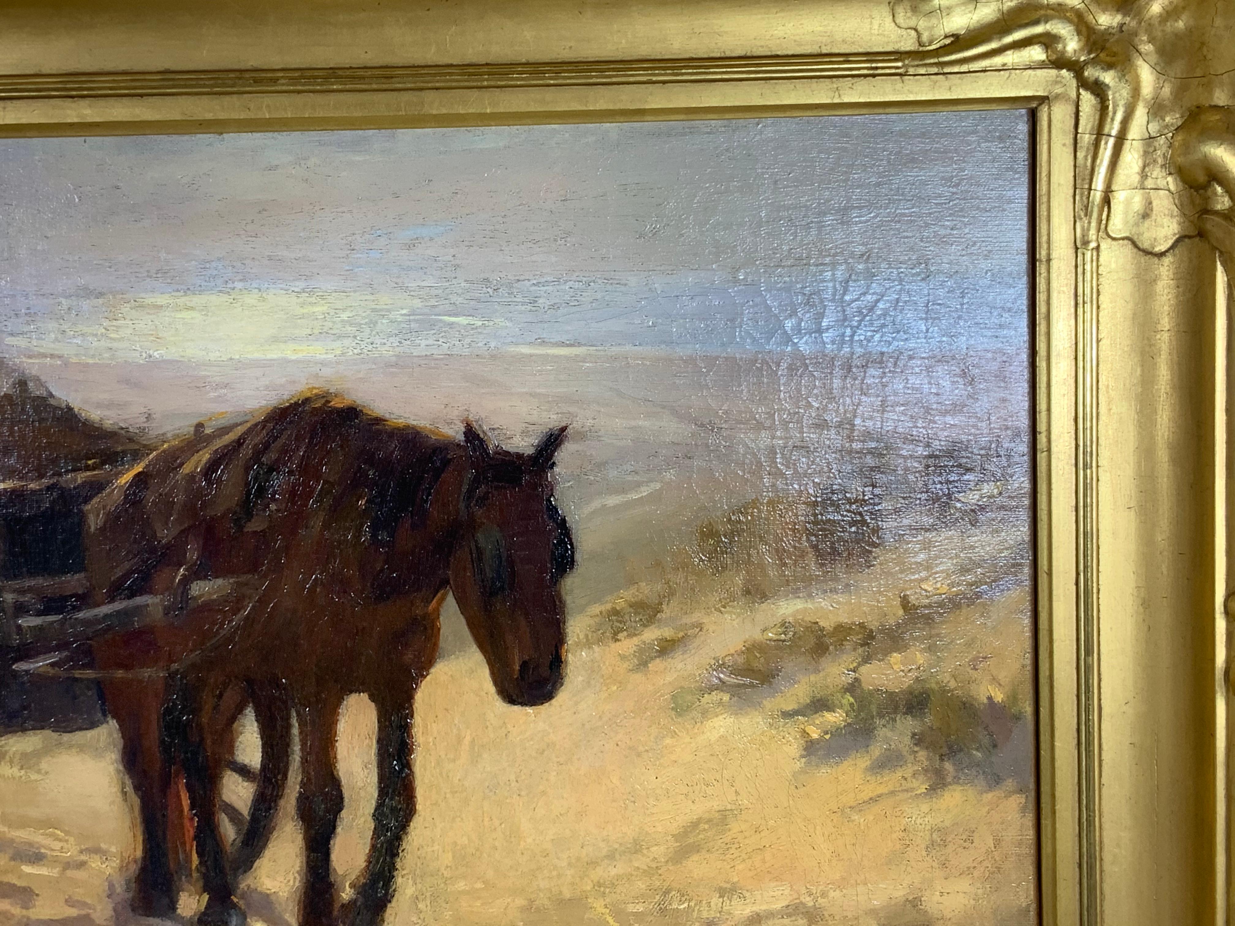 Robert Wadsworth Grafton Antique Oil Painting In Good Condition In Delray Beach, FL