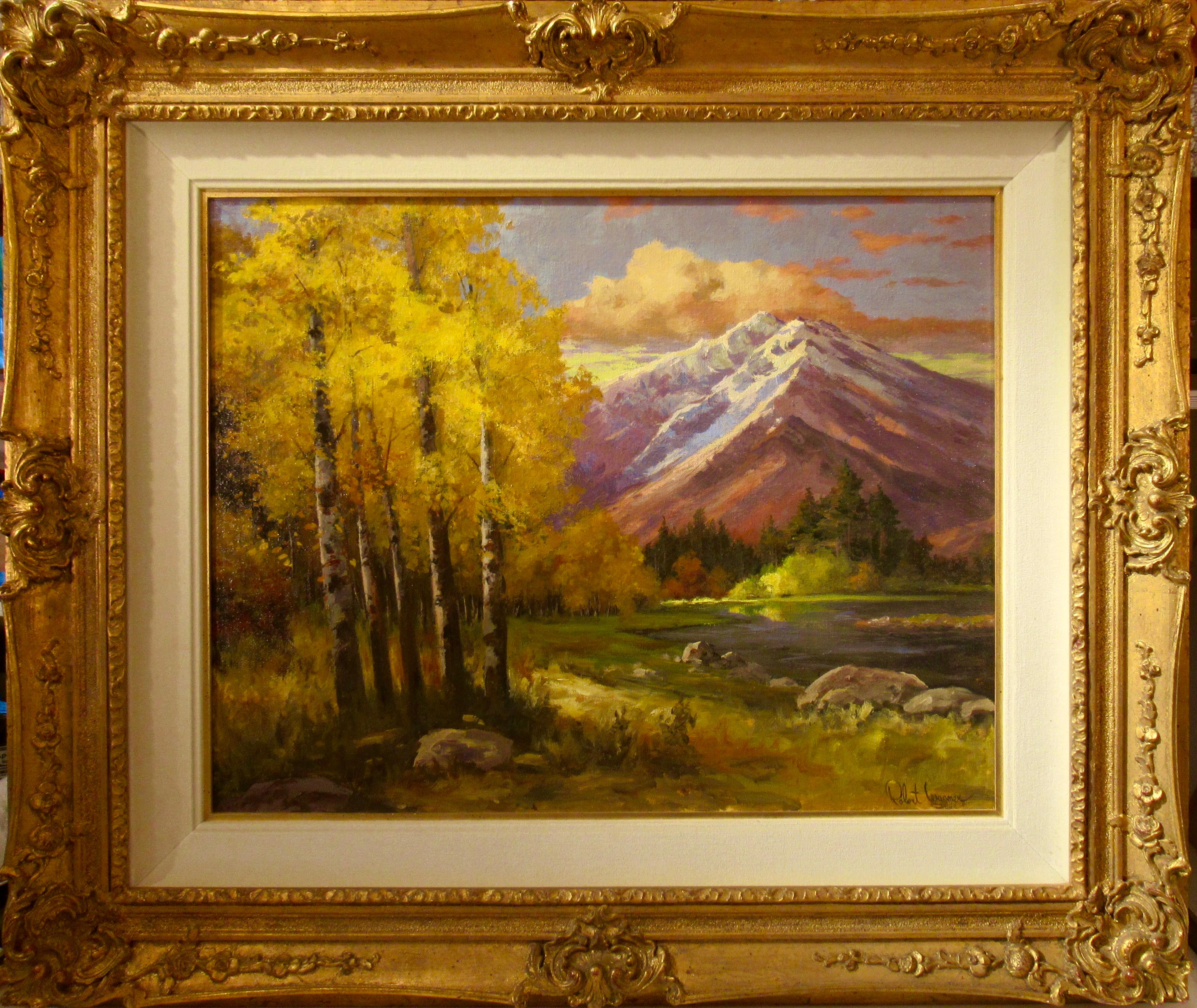 Robert Wagner Figurative Painting - Mount Shasta in Spring