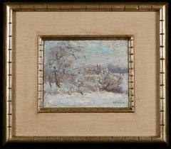 Sunny Winter Morning - Impressionist Landscape Oil by Robert Wakeham Pilot