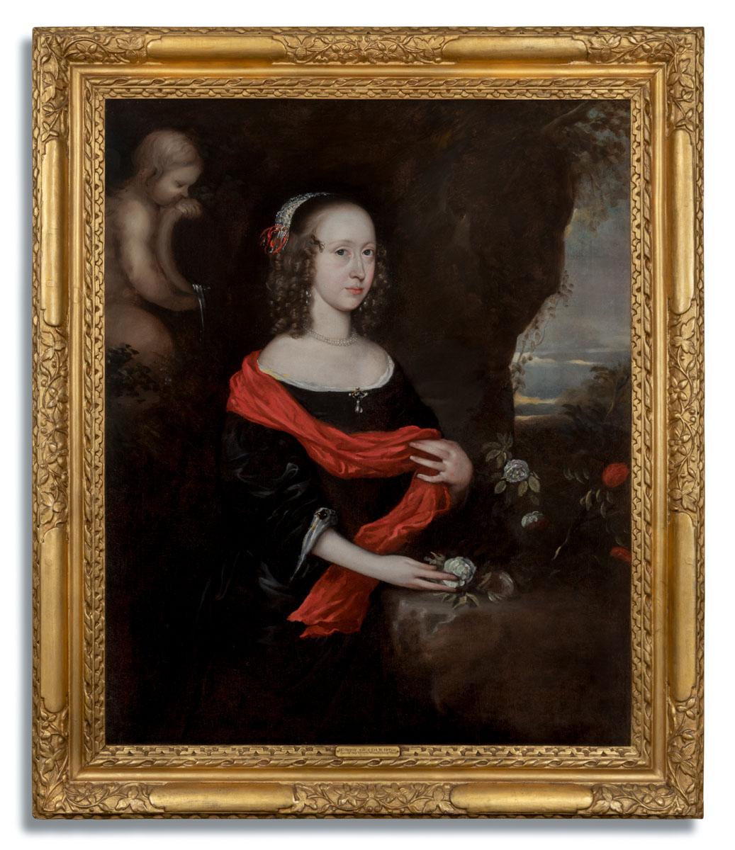 Coppia (2) ritratti Gentiluomo e Signora, William e Rachel Helyar 1656 ca. 9