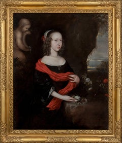 Pair (2) Portraits Gentleman & Lady, William & Rachel Helyar c.1656, Civil War