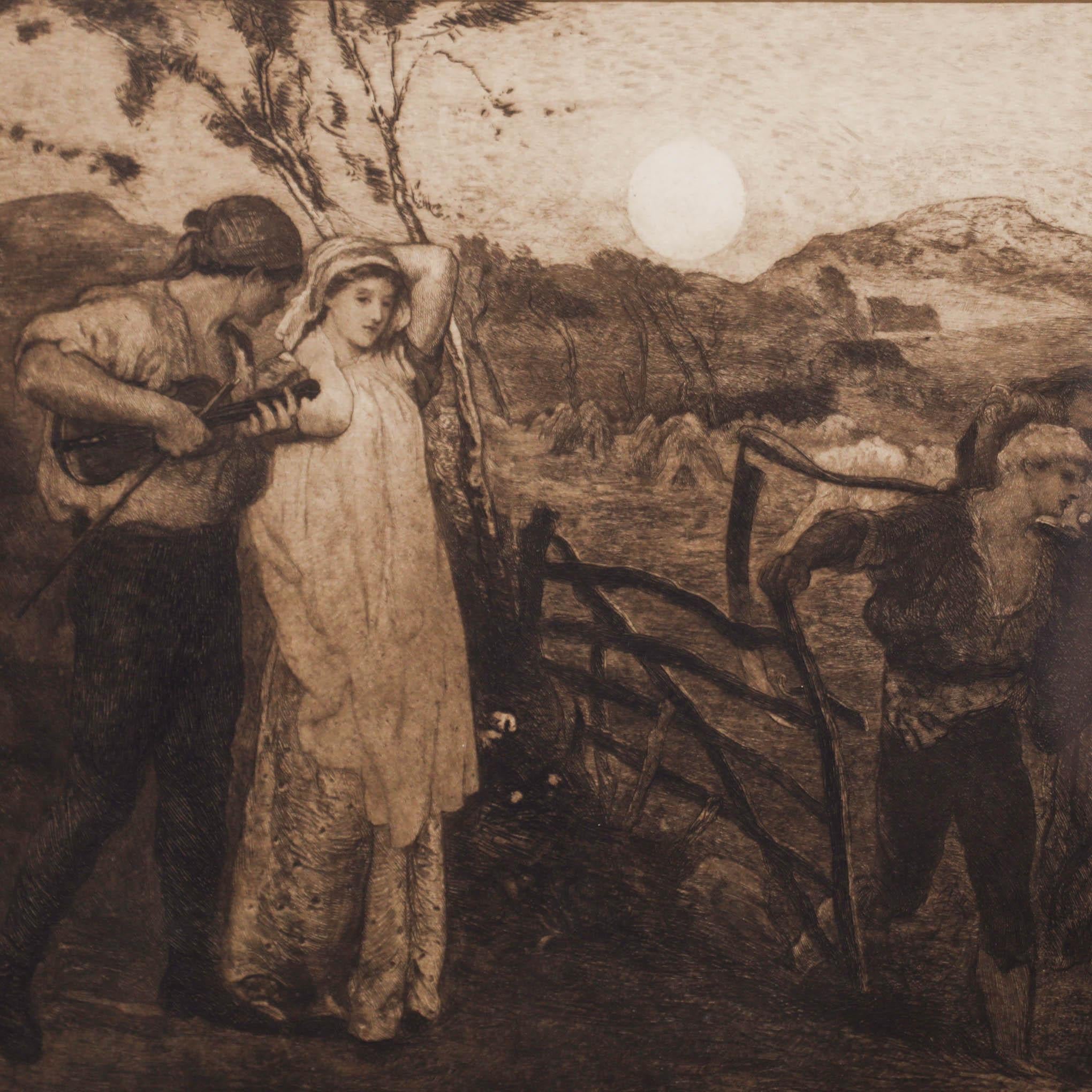 Robert Walker Macbeth After George Mason - Etching, The Harvest Moon 3