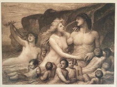 A Greek Idyll - Proof Etching by Robert Walker MacBeth after G F Watts