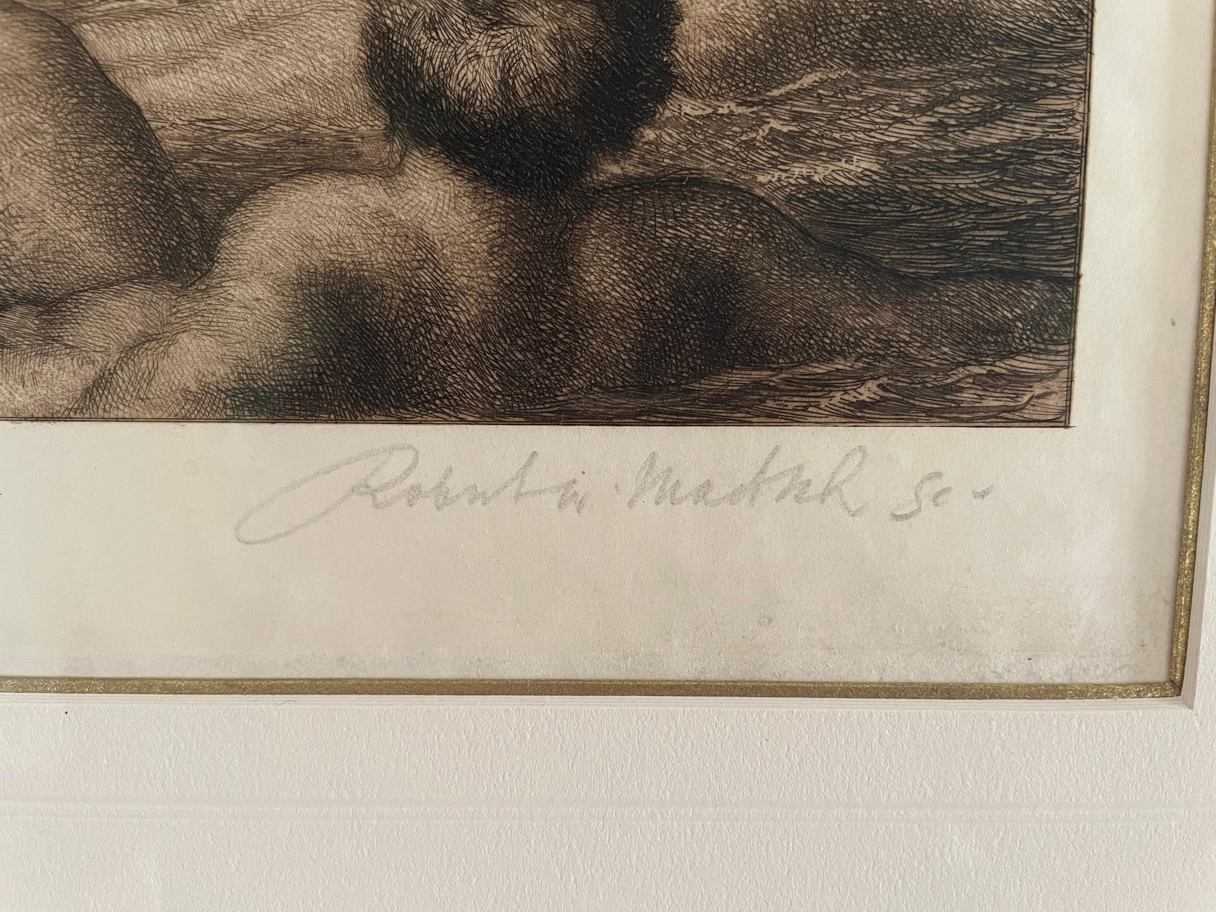 A Greek Idyll - Proof Etching by Robert Walker MacBeth after G F Watts For Sale 1
